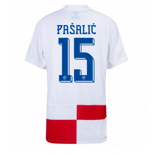 Hrvatska Mario Pasalic #15 Domaci Dres EP 2024 Kratak Rukav